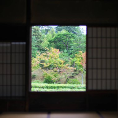 Kyoto,Japonya-31 Temmuz 2019: Sabah Kyoto'daki Katsura Imperial Villa