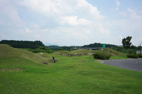 滋賀県 2019年7月31日 名神高速道路の高南休憩所 — ストック写真