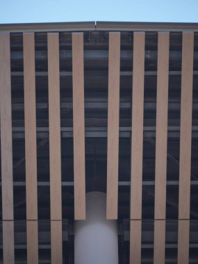 Tokyo,Japonya-7 Ağustos 2019: Yeni Ulusal Stadyum Japonya'nın Çatısı yapım aşamasında