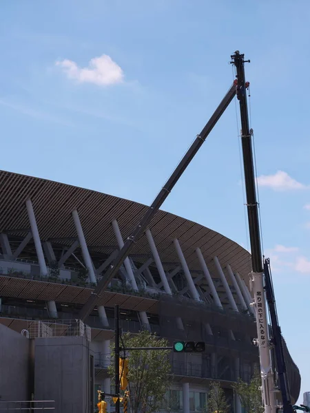 Tokyo Japan August 2019 Dach Des Neuen Nationalstadions Japan Aufbau — Stockfoto