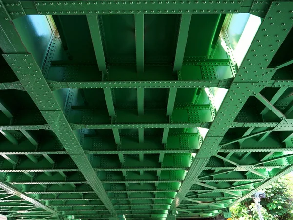 Tokio Japonsko Srpna 2019 Ocelové Rámy Pod Železničním Mostem Tokiu — Stock fotografie
