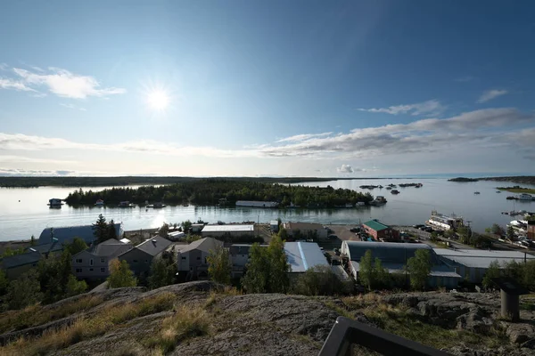 イエローナイフ カナダ 2019年9月1日 イエローナイフのグレートスレーブ湖のイエローナイフ湾のジョリフ島 — ストック写真