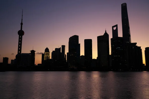 Shanghái China Septiembre 2019 Vista Los Edificios Gran Altura Pudong —  Fotos de Stock