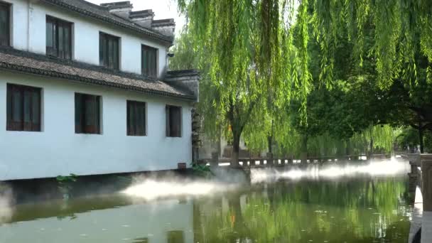 Zhouzhuang Κίνα Σεπτεμβρίου 2019 Διώρυγα Στο Zhouzhuang Σούζου — Αρχείο Βίντεο