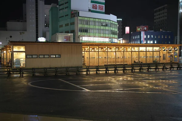 Akita Japon Octobre 2019 Arrêts Bus Endroit Ouest Gare Akita — Photo