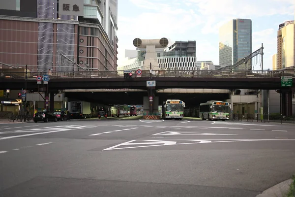 Osaka Japan September 2019 Upptaget Kommersiellt Område Norr Osaka Station — Stockfoto