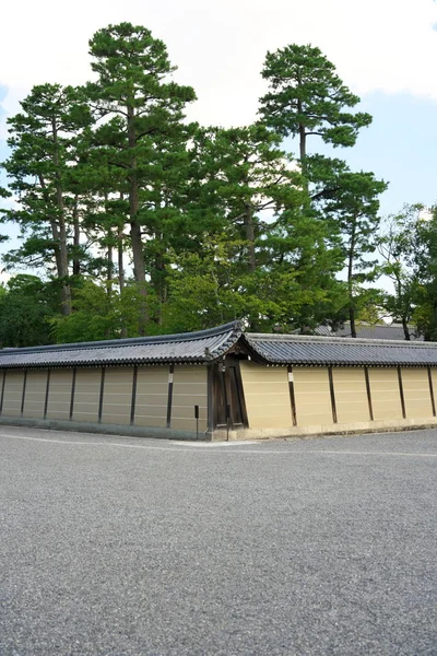 Kjóto Japonsko Září 2019 Vnější Stěny Kjótského Paláce Sento Imperial — Stock fotografie