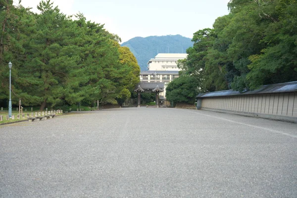 Kyoto Japón Septiembre 2019 Murallas Exteriores Del Palacio Imperial Kyoto — Foto de Stock