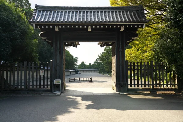 Kjóto Japonsko Září 2019 Vnější Stěny Kjótského Paláce Sento Imperial — Stock fotografie