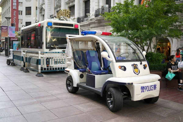 Shanghai China Septiembre 2019 Coches Patrulla Coches Panda Servicio Nanjing — Foto de Stock