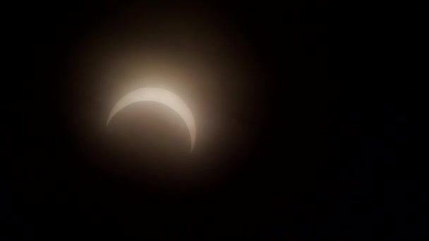 Okinawa Japan Juni 2020 Gedeeltelijke Zonsverduistering Waargenomen Het Eiland Miyakojima — Stockvideo