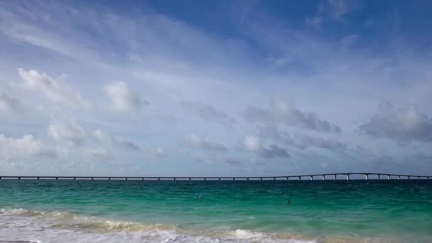 Pont Kurima Reliant Île Miyakojima Île Kurima Japon — Video