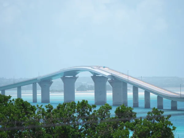 2018 Ohashi Bridge Connect Miyakojima Island Irabu Island Japan Long — 스톡 사진