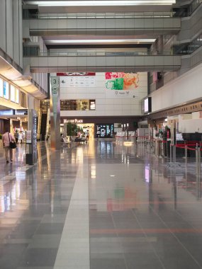 Tokyo, Japonya-18 Haziran 2020: Haneda Havaalanı 1. Terminali geçici olarak kapatıldı