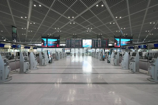 Chiba, Narita-19 Haziran 2020: Boş Narita Uluslararası Havaalanı Birinci Terminal Terminali