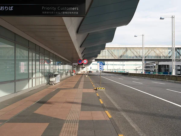 Tokio Japan Juni 2020 Haneda International Airport Terminal Abflugbushaltestellen — Stockfoto