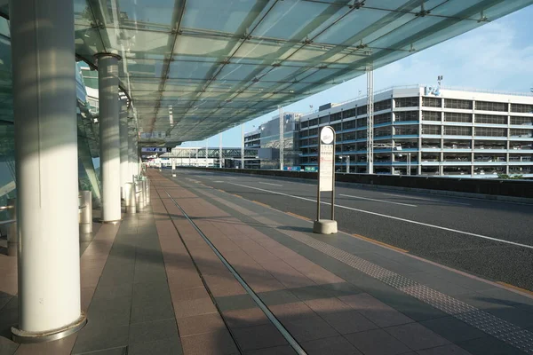 Tokio Japonia Czerwca 2020 Haneda International Airport Terminal Odjazd Przystanki — Zdjęcie stockowe