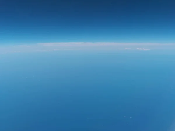 Море Япония Июня 2020 Вид Горизонт Окна Самолета — стоковое фото