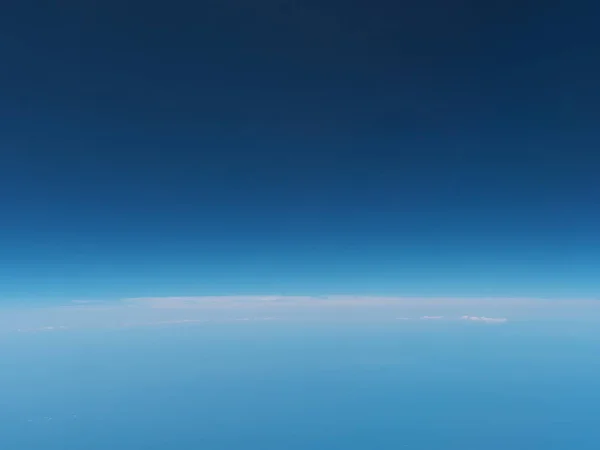 Море Япония Июня 2020 Вид Горизонт Окна Самолета — стоковое фото