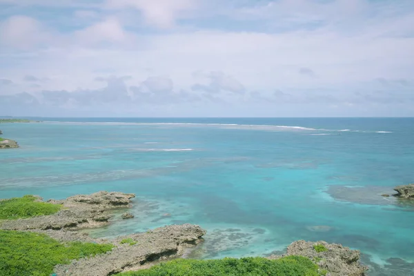 Okinawa Japán Június 2020 Gyönyörű Korallzátony Miyako Szigetén Okinawa Japán — Stock Fotó