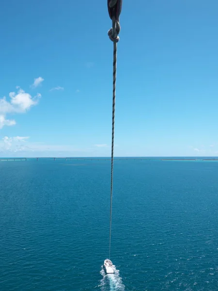 Okinawa Japonya Temmuz 2020 Miyakojima Adasındaki Deniz Paraşütü Perspektifinden Irabu — Stok fotoğraf