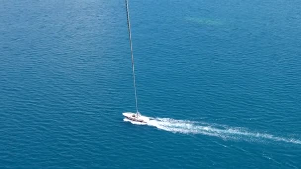 Okinawa Japonsko Července 2020 Parasailing Blue Sky Background Miyakojima Island — Stock video