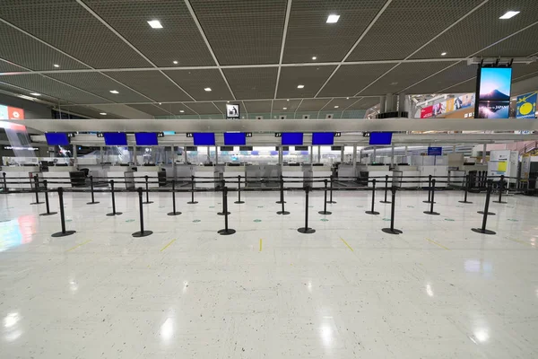 Chiba Japan Juli 2020 Lediga Narita International Airport Terminal Avgångsplan — Stockfoto