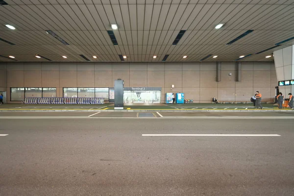 Chiba Japan Juli 2020 Leere Bushaltestellen Und Taxistände Internationalen Flughafen — Stockfoto