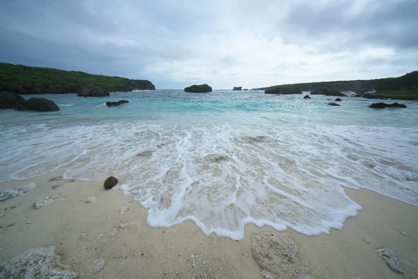 Okinawa Japón Julio 2020 Playa Nakanoshima Isla Shimoji Famoso Lugar — Foto de Stock