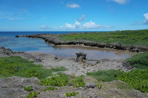 Okinawa Japón Julio 2020 Vista Desde Cabo Shiratori Isla Irabu — Foto de Stock