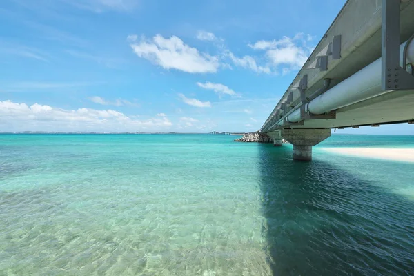 Okinawa Ιαπωνία Ιουλίου 2020 Γέφυρα Irabu Μακρύτερη Γέφυρα Χωρίς Χρέωση — Φωτογραφία Αρχείου