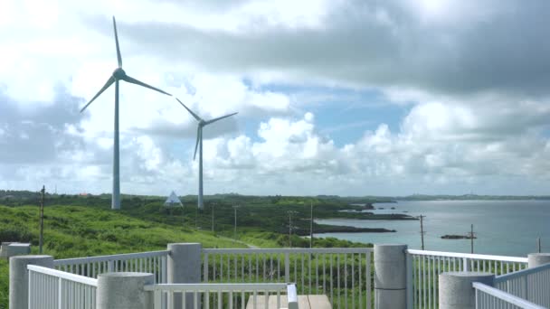 Okinawa Japón Julio 2020 Vista Nishihennazaki Desde Plataforma Observación Isla — Vídeos de Stock