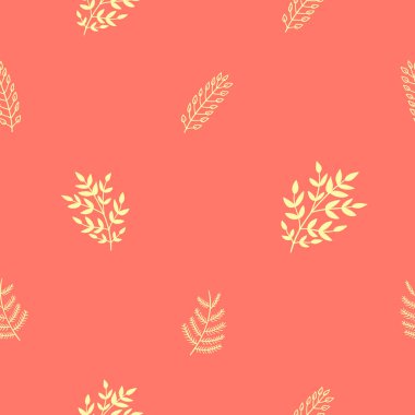 Altın çorbaları ve çiçekler ile sorunsuz dekoratif çiçek desenli