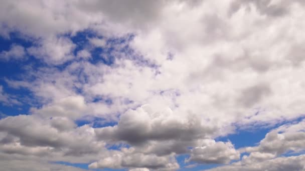 Nuvens Mudam Sua Forma Move Grande Número Nuvens Mudando Sua — Vídeo de Stock