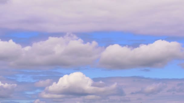 Las Nubes Cambian Forma Mueve Gran Número Nubes Cambiando Forma — Vídeos de Stock