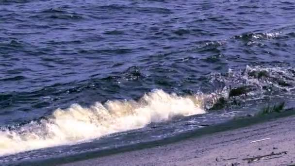 Langsame Wellenbewegung Auf Dem Meer Luftaufnahme Von Wellen Die Auf — Stockvideo