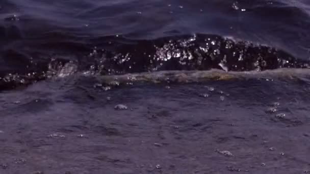 Langsame Wellenbewegung Auf Dem Meer Luftaufnahme Von Wellen Die Auf — Stockvideo