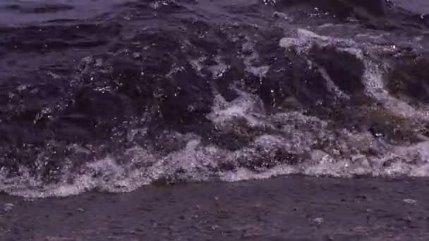 Movimiento Lento Las Olas Mar Captura Aérea Cámara Lenta Las — Vídeo de stock