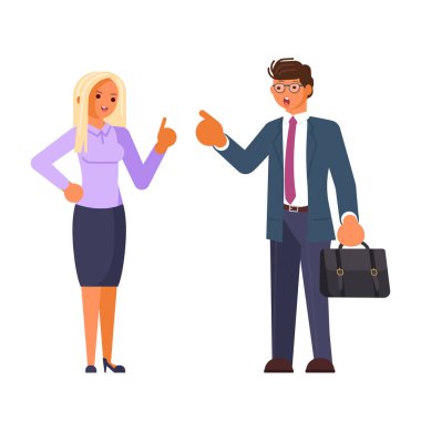 İş geliştirme iş karakter tartışmak