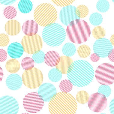 renkli daireler ile soyut seamless modeli