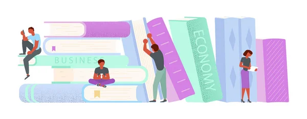 Modelo de banner para e-library —  Vetores de Stock