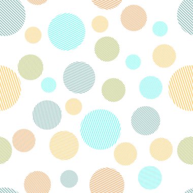 Renkli Daireler seamless modeli