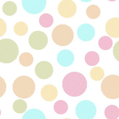 renkli daireler ile soyut seamless modeli 
