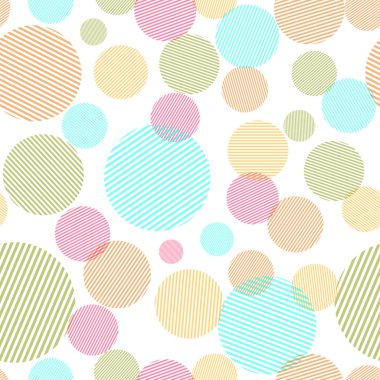 renkli daireler ile soyut seamless modeli