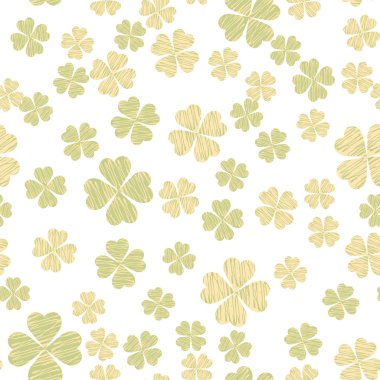 Renkli shamrock ile soyut seamless modeli 