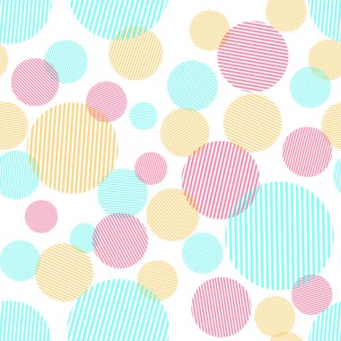 renkli daireler ile soyut seamless modeli