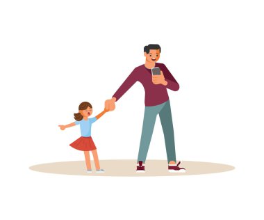 Cihaz ile akıllı telefon bağımlısı parentr. 
