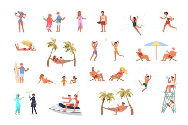 Sahilde Insanlar kümesi