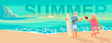 Tatil üzerinde Senior yaş çift aile insanlar