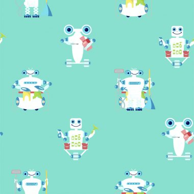 Robotlar asistanı ile dikişsiz desen